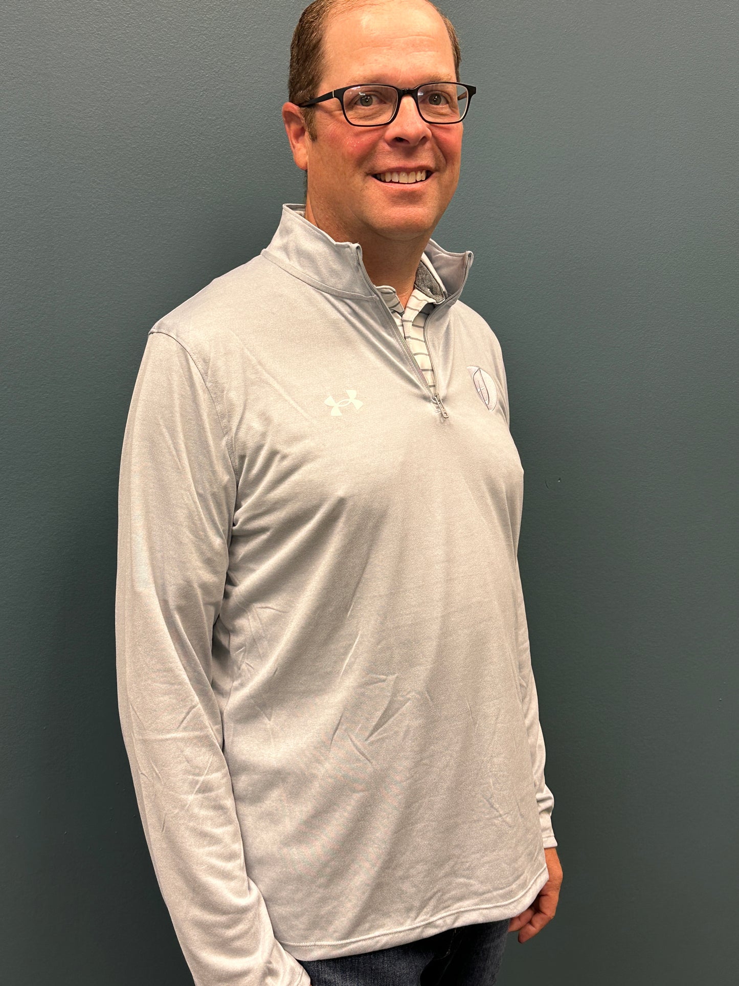 Mod Gray Under Armor 1/4 Zip Pullover