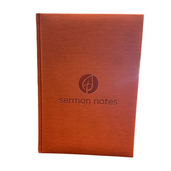 Basic Embossed Sermon Notes Journal