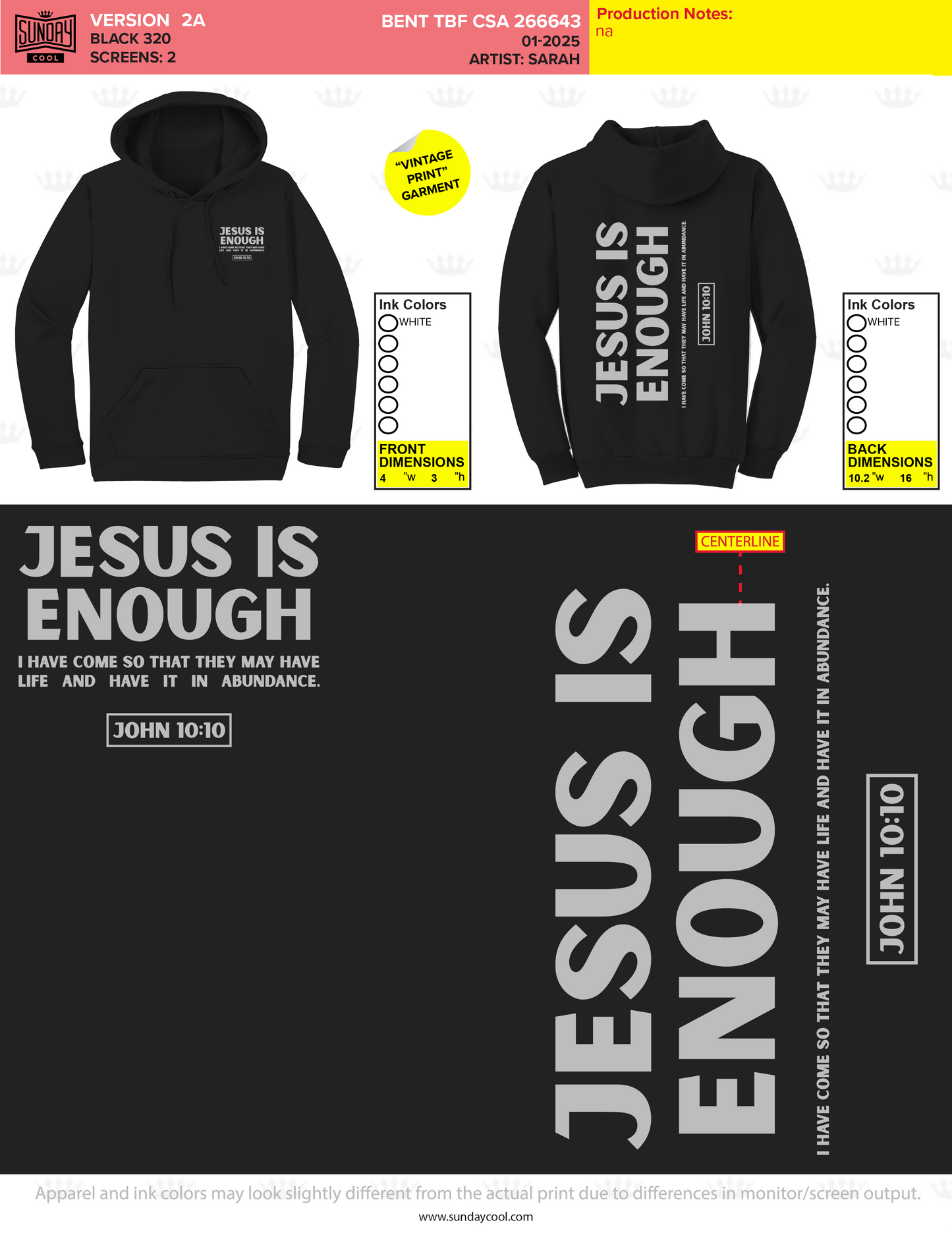 Jesus is Enough Hoodie - United 2025